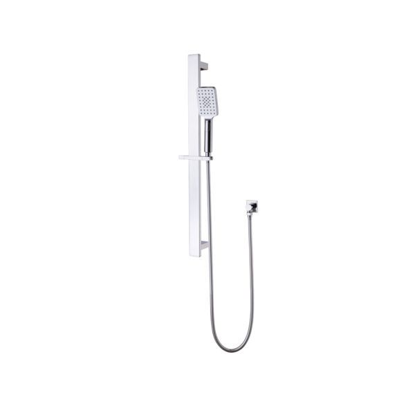 Celia New Shower Rail, Finish: Chrome