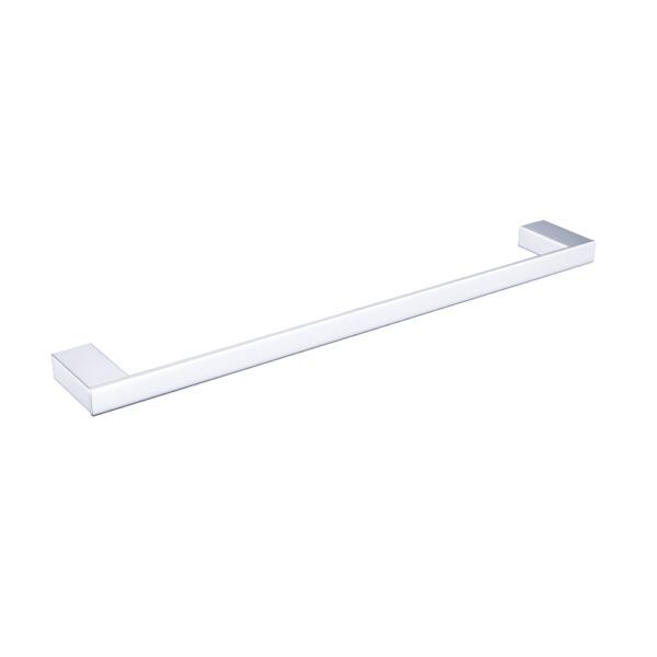 Celia Single Towel Rail, Finish: Chrome, Size: 600mm
