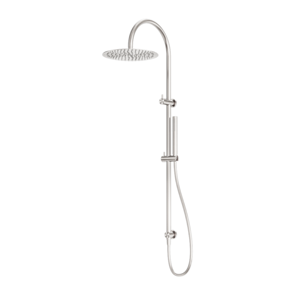 Zen Twin Shower, Finish: Brushed Nickel