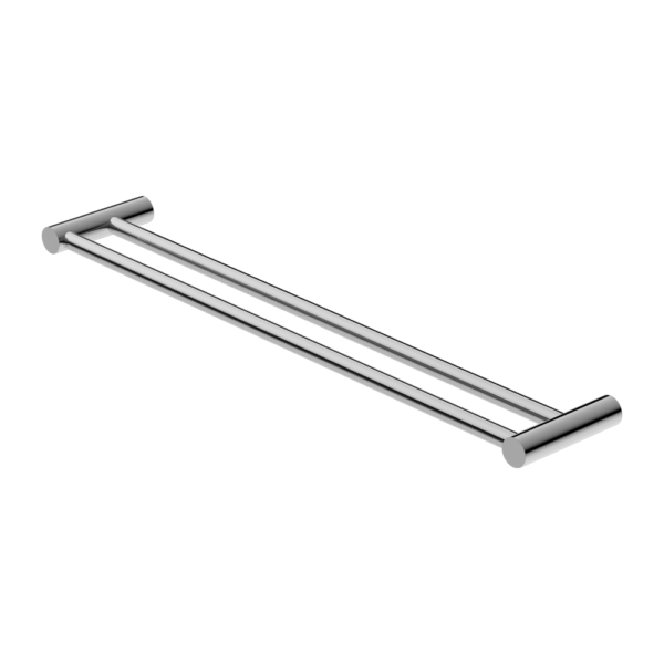 New Mecca Double Towel Rail, Finish: Chrome, Size: 600mm