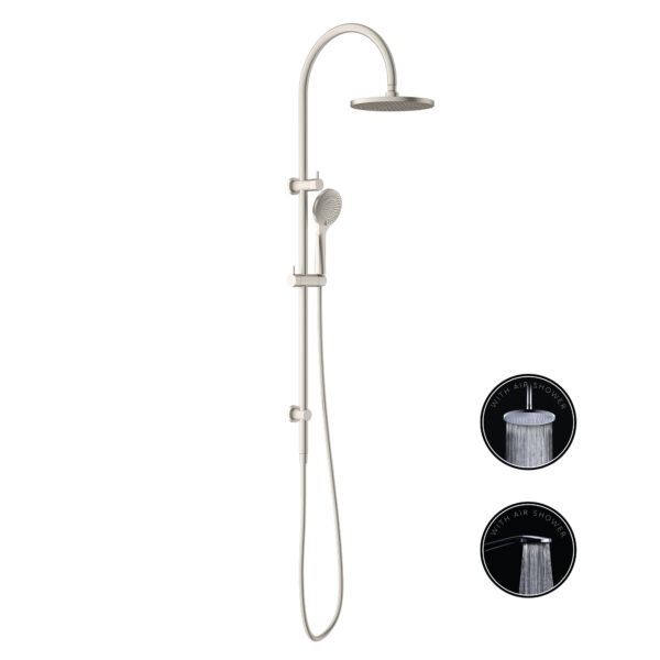 Opal Twin Shower With Air Shower, Finish: Brushed Nickel