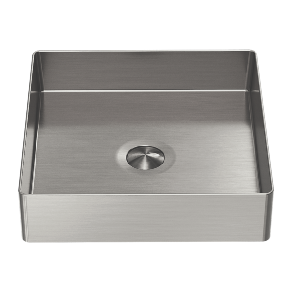 Opal Square Stainless Steel Basin, Finish: Brushed Nickel