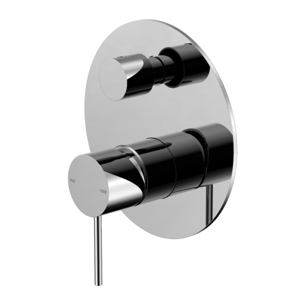 Mecca Shower Mixer With Divertor, Finish: Chrome