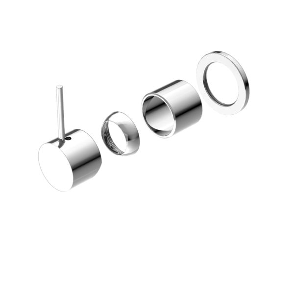 Mecca Shower Mixer 60Mm Handle Up Plate Trim Kits Only, Finish: Chrome, Size: 60mm