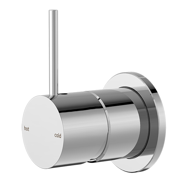 Mecca Shower Mixer 60Mm Handle Up Plate, Finish: Chrome, Size: 60mm