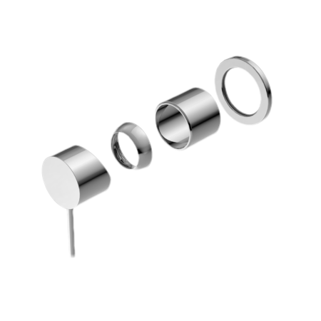 Mecca Shower Mixer 60Mm Plate Trim Kits Only, Finish: Chrome, Size: 60mm