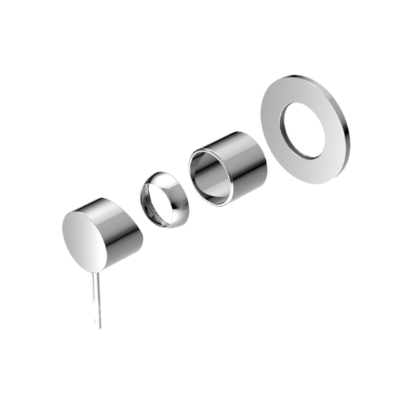 Mecca Shower Mixer 80Mm Plate Trim Kits Only, Finish: Chrome