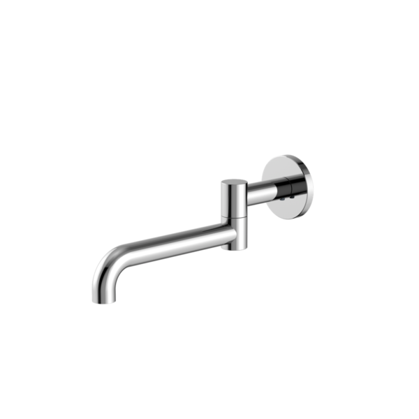 Mecca Wall Mounted Swivel Bath Spout Only 225mm