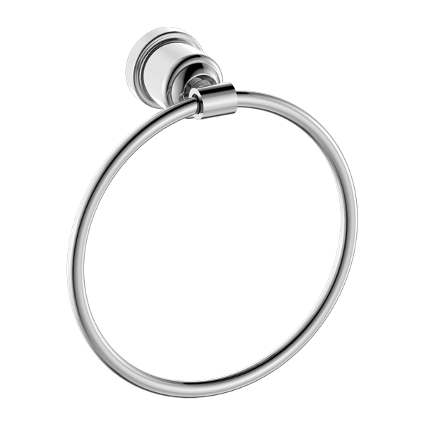 York Towel Ring, Finish: Chrome