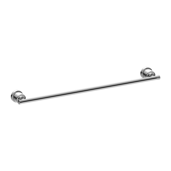 York Single Towel Rail, Finish: Chrome, Size: 600mm