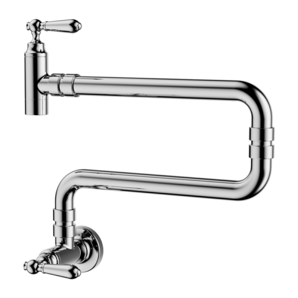 York Wall Mounted Pot Filler, Finish: Chrome