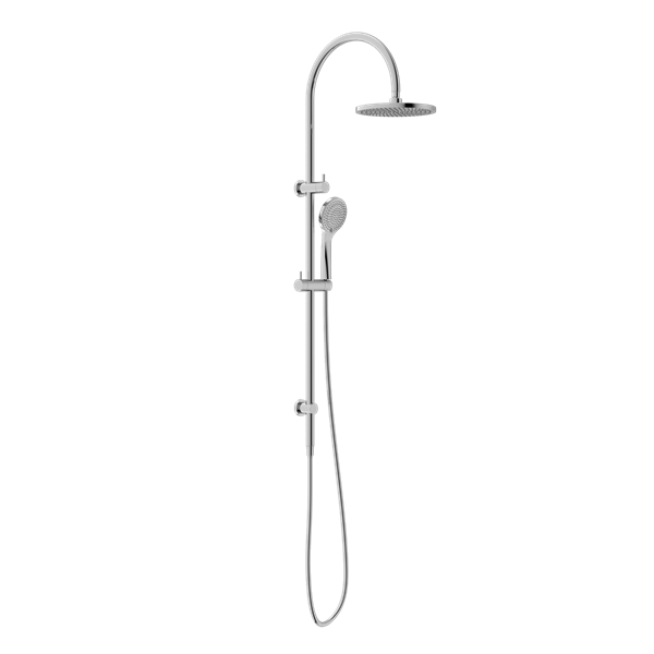 Mecca Twin Shower With Air Shower, Finish: Chrome