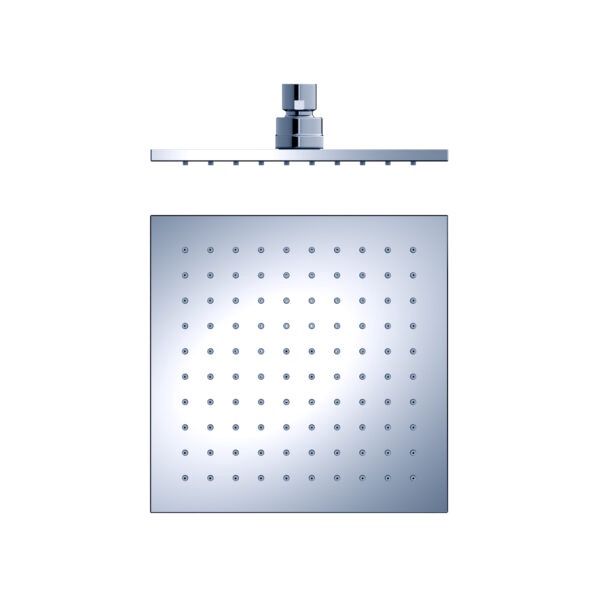 Square Shower Head, Finish: Chrome, Size: 200mm