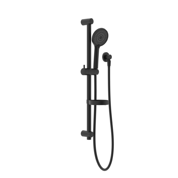 Builder Project Rail Shower - Matte Black, Finish: Matte Black
