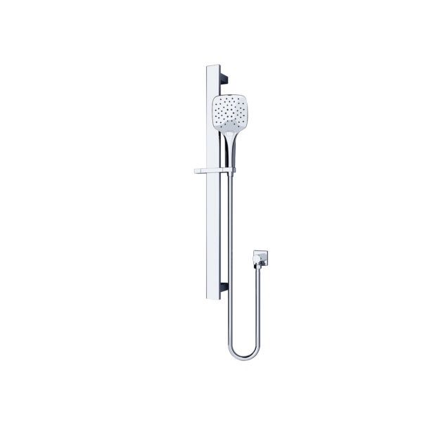 Rain Square 3 Function Shower Rail, Finish: Chrome