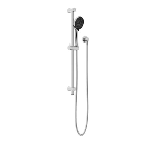 Round Metal Project Shower Rail 4 Star Rating, Finish: Chrome