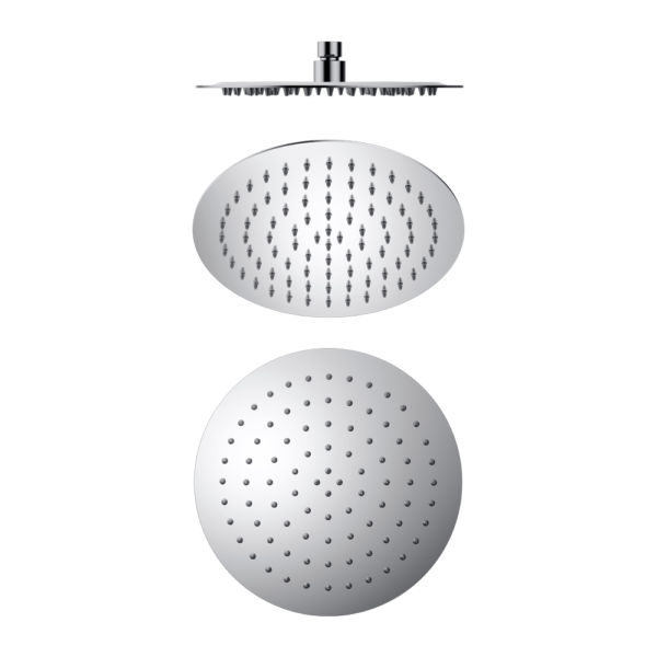Round Stainless Steel Shower Head 4 Star Rating, Finish: Chrome