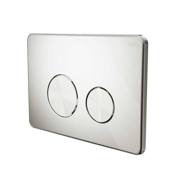 In Wall Toilet Push Plate, Finish: Brushed Nickel