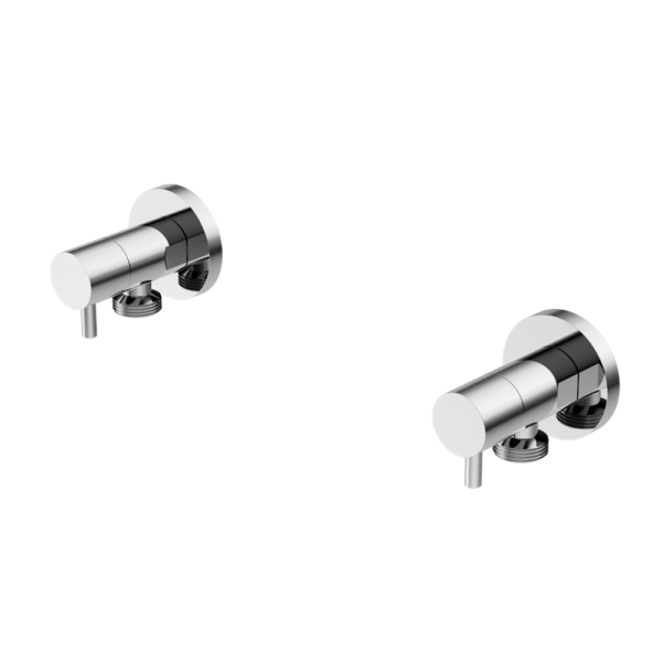 Washing Machine Tap Set, Colour: Chrome