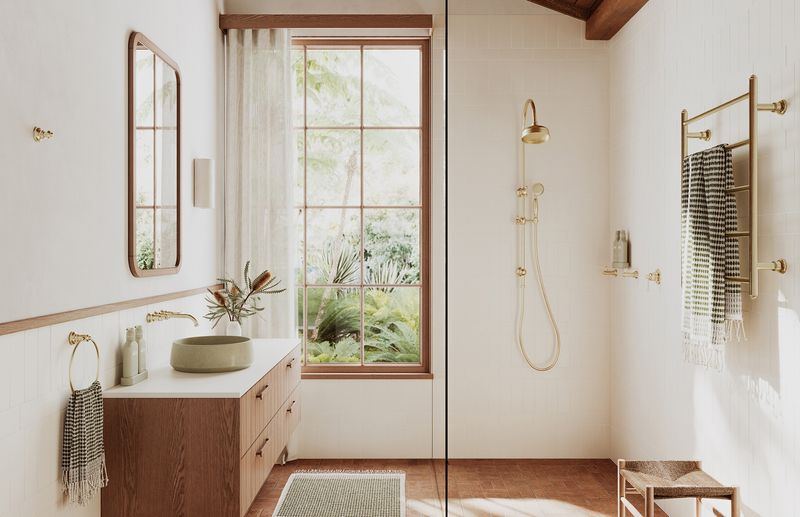 Cromford Floor Mounted Bath Mixer with Hand Shower