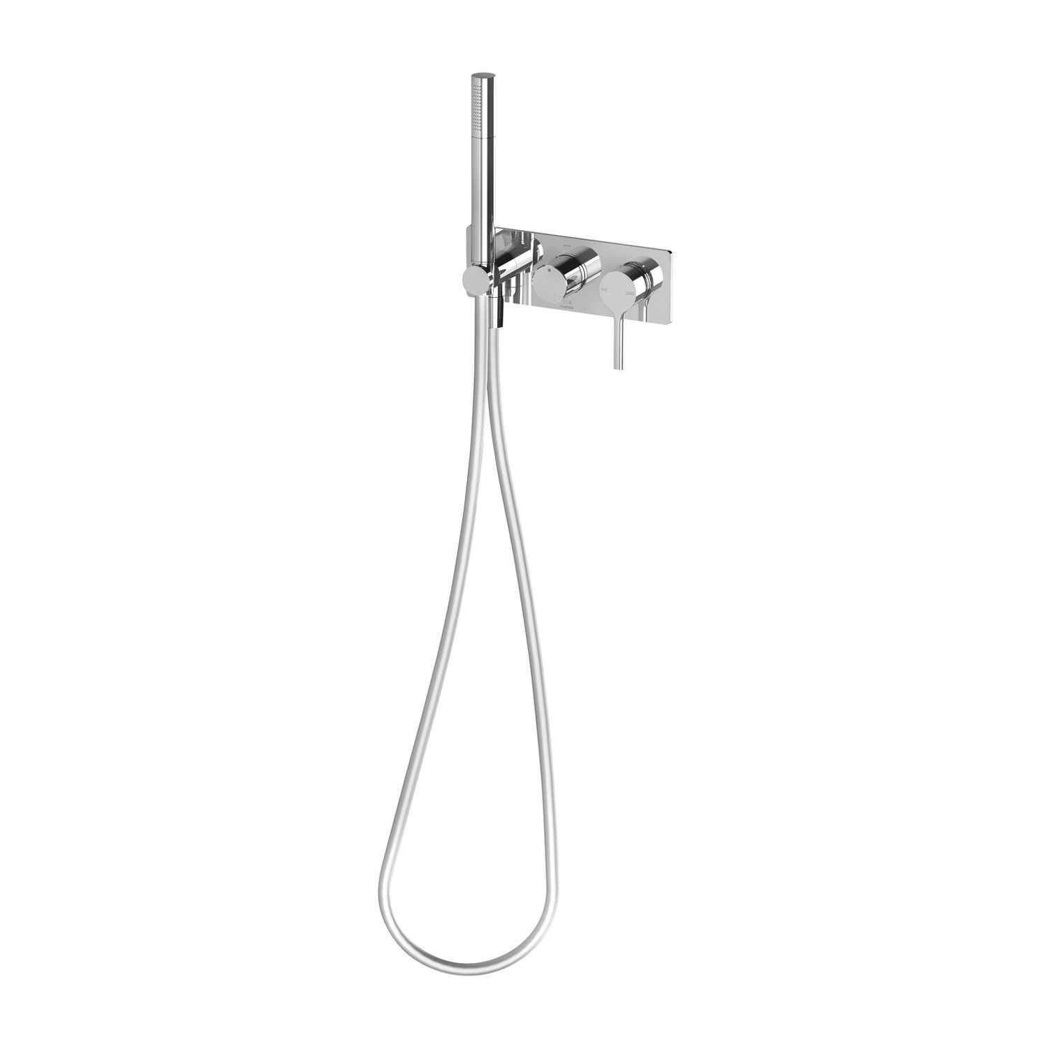 Vivid Slimline Oval Wall Shower System, Finish: Chrome