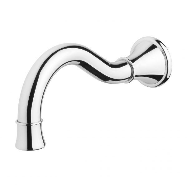Nostalgia Basin / Bath Outlet 180mm Shepherds Crook, Finish: Chrome
