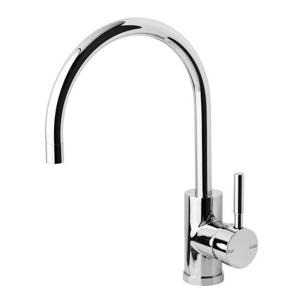 Vivid Sink Mixer 220mm Gooseneck - Chrome