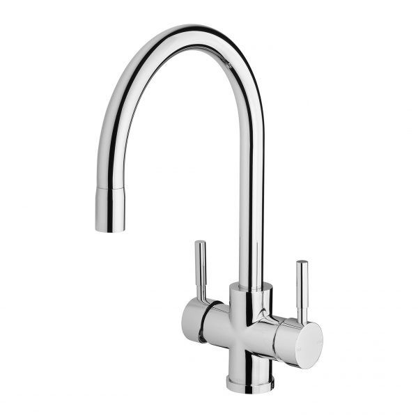 Vivid Filtered Sink Mixer 220mm Gooseneck - Chrome