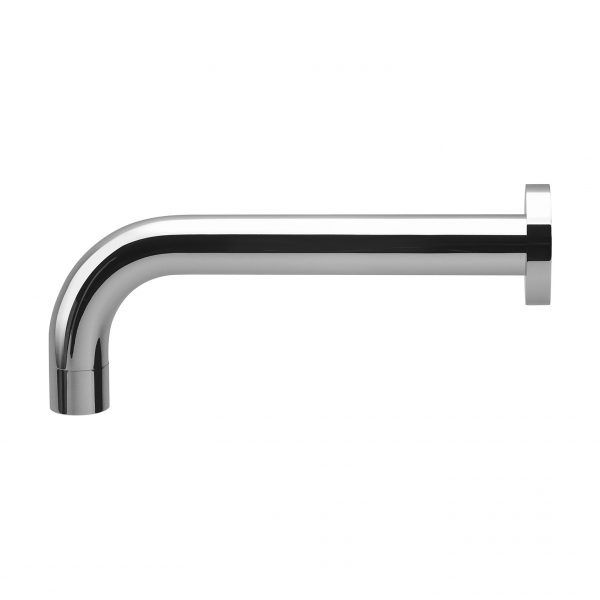 Vivid Wall Basin Outlet 200mm Curved - Chrome