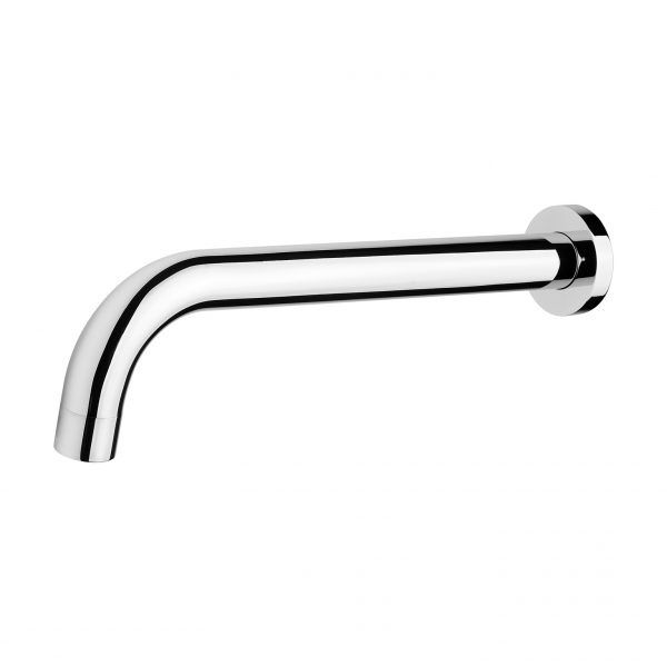 Vivid Wall Basin Outlet 250mm Curved - Chrome