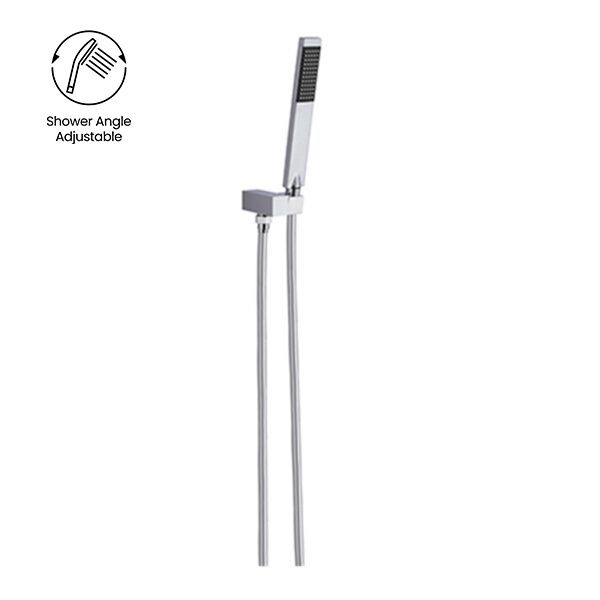 Nero Square Shower On Bracket, Finish: Chrome