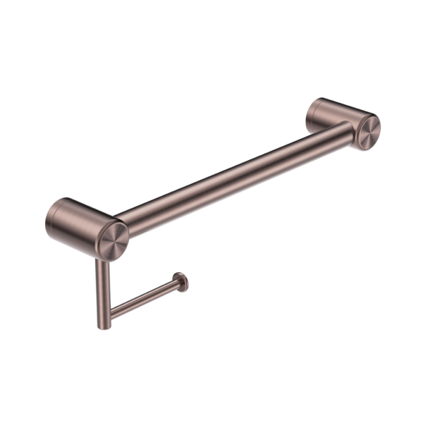 Mecca Care 32Mm Grab Rail With Toilet Roll Holder