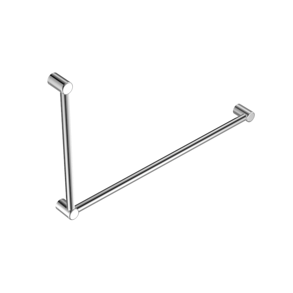 Mecca Care 32Mm Dda Grab Rail Set 90 Degree 600X1000Mm, Finish: Chrome