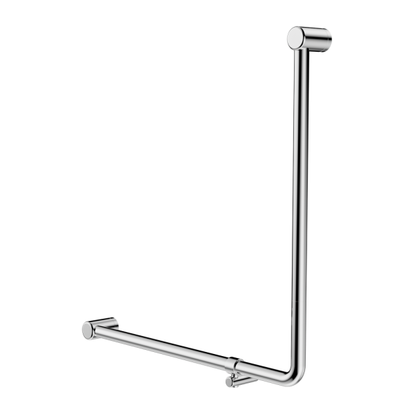 Mecca Care 32Mm 90 Degree Bent Tube Grab Rail 750X750Mm, Finish: Chrome