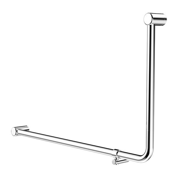 Mecca Care 32Mm Dda 90 Degree Bent Tube Grab Rail 600X1000Mm, Finish: Chrome