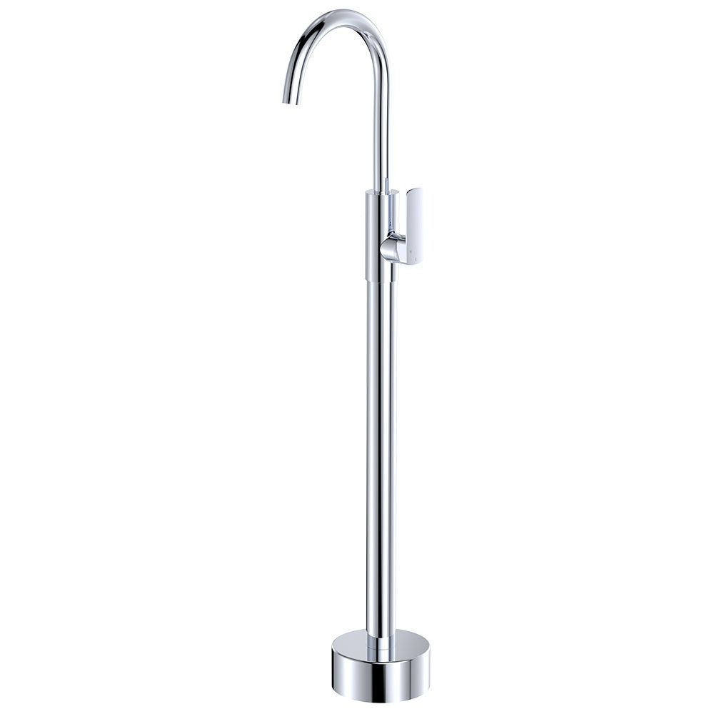 TONO Floor Mounted Basin/Bath Mixer, Finish: Chrome