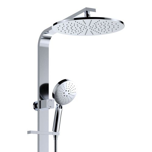 EMPIRE SLIM Deluxe Twin Shower, Finish: Chrome