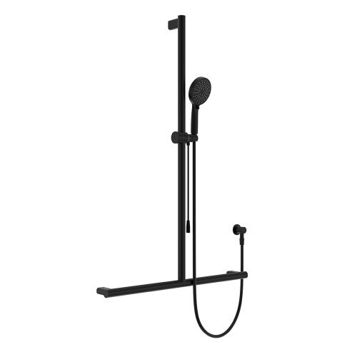 Care Inverted TBar Rail Shower Set with Push/Pull Slider
