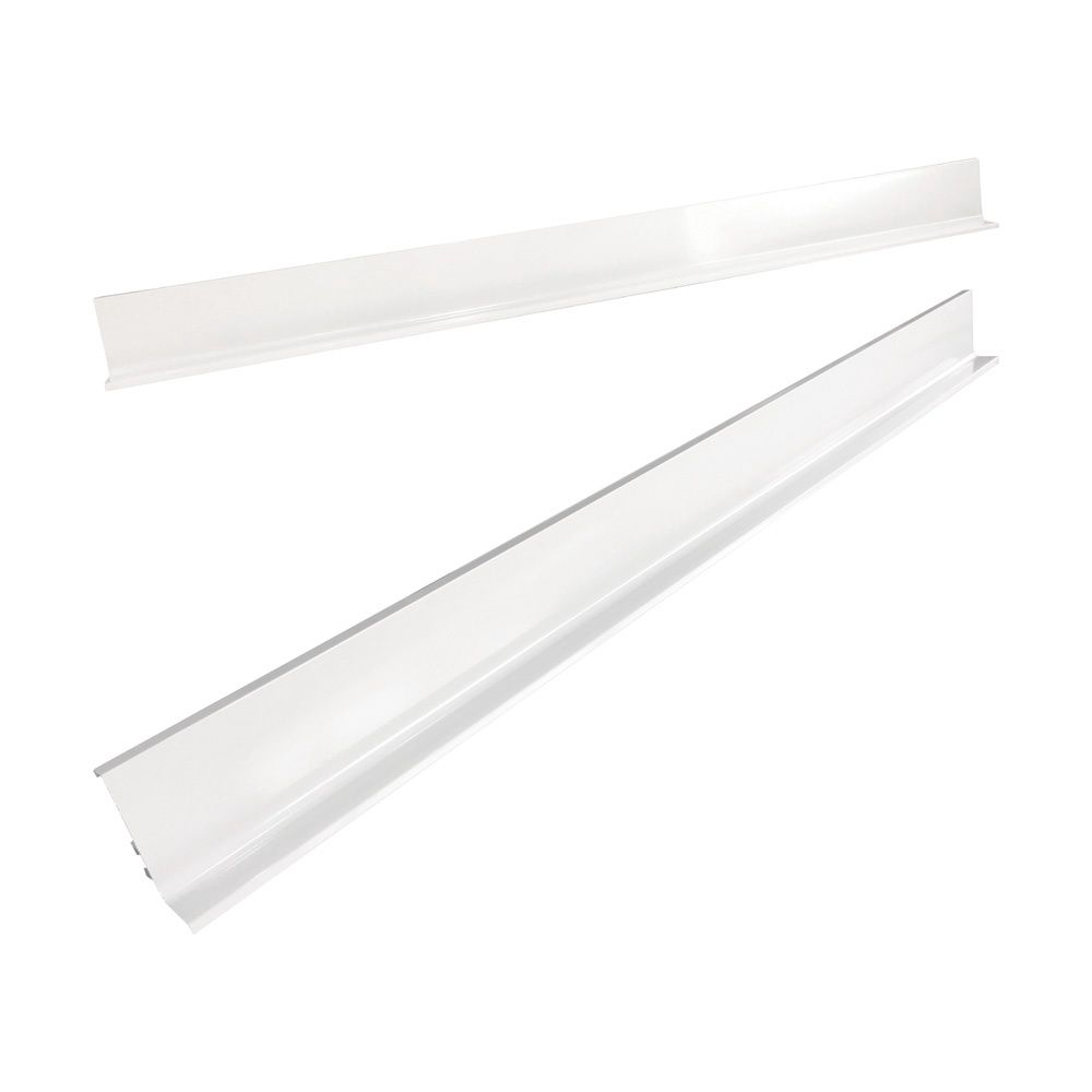 Aluminium Channels for QUEST (Pair), Finish: Gloss White, Size: 750mm