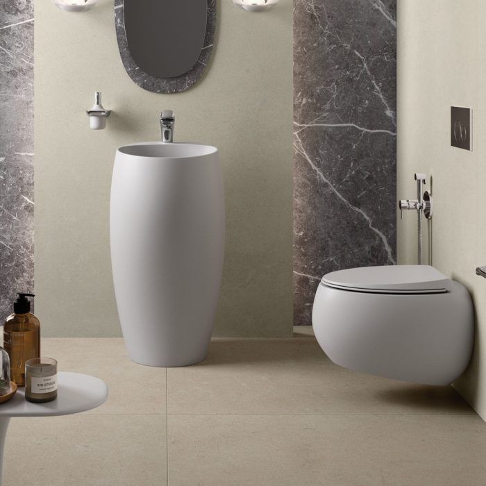 RAK CLOUD Wall Hung Toilet Pan and Seat