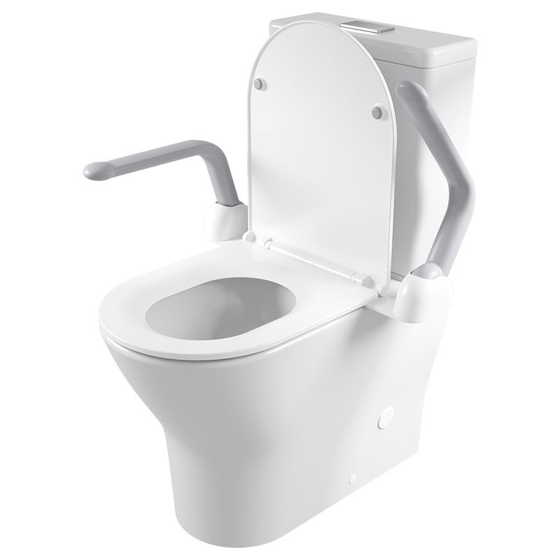 FIENZA Assisted Living Toilet Suite Support Arms Includes Mounting Kit White