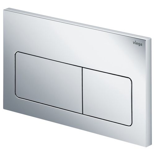 Viega Soft Rectangular Flush Plate, Finish: Chrome