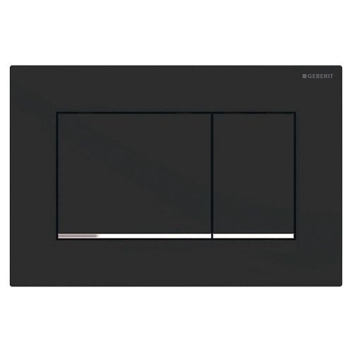 SIGMA 30 Rectangular Button Flush Plate, Finish: Matte Black