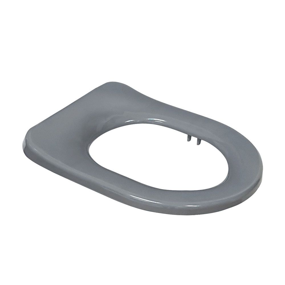 STELLA Care Toilet Seat Single Flap Suits K006, Finish: Gloss Grey