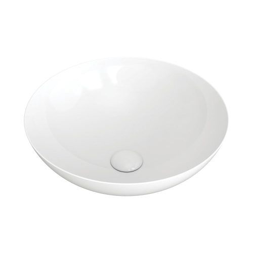 ALUCA Slim Edge Basin Ceramic Above Counter, Finish: Gloss White