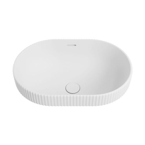 ELEANOR Oval Semi Inset Basin with Overflow