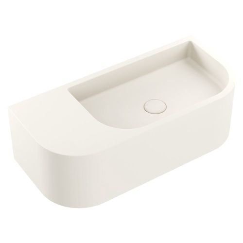 Blanca Concrete Wall Basin, Finish: Warm White