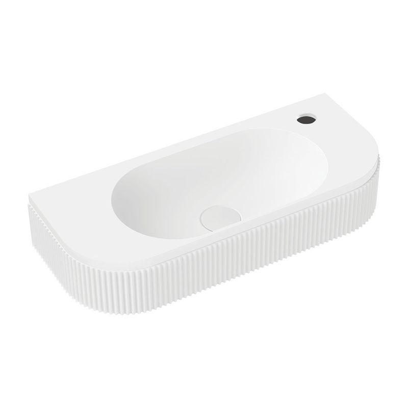 MINKA Fluted Wall Hung Solid Surface Basin