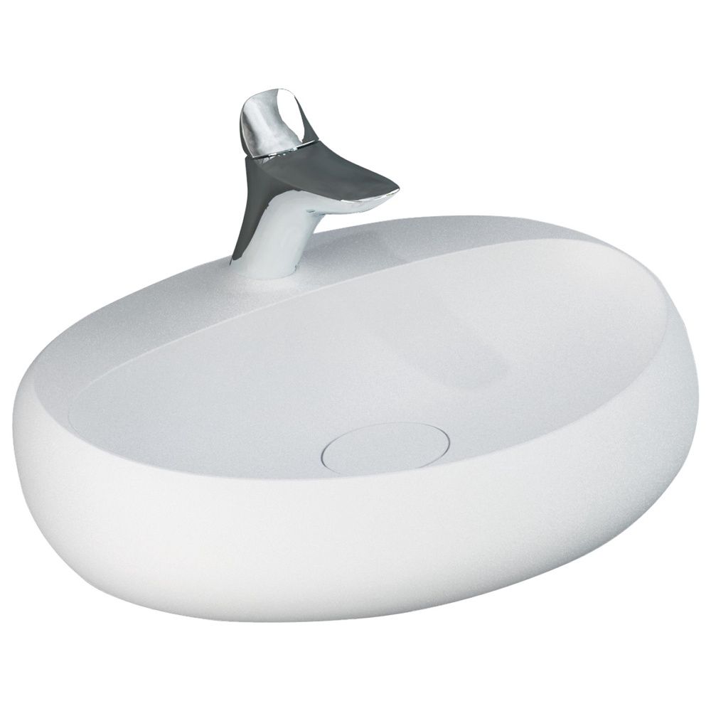 RAK Cloud 650 Wall Basin, Finish: Matte White