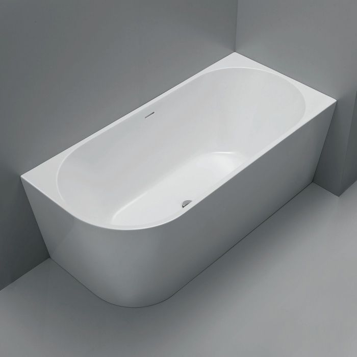Isabella Acrylic Corner Bath with Overflow